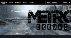 Desktop Screenshot of metro2033.pl
